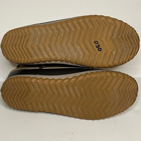 JBU by Jambu Nala Women's Size 9.5M Duck Rain Boots Lace Up Waterproof Navy/Tan - Picture 7 of 11